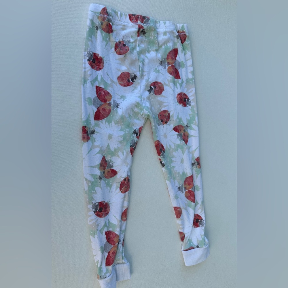 Burt's Bees girl’s Red and Green Matching Pajama Sets. Size 3T. - Picture 9 of 11